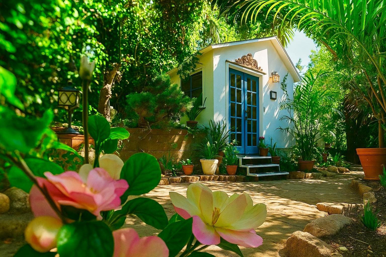 Hollywood Hills With Tree-top Views Outdoor Patio And Garden *